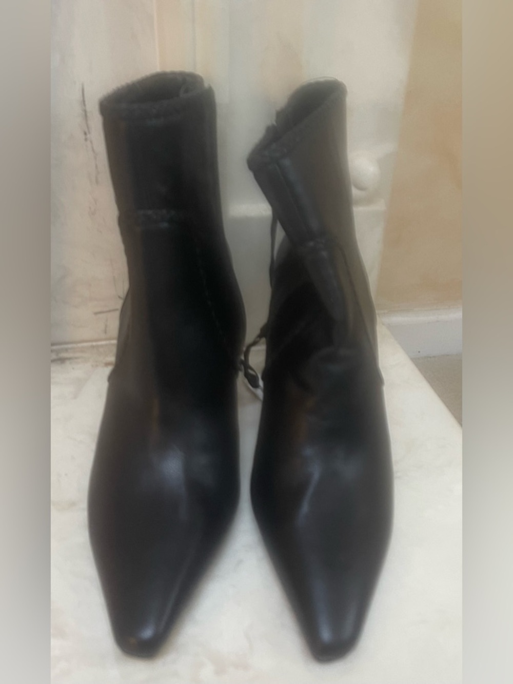 Express Black Pointed Toe Ankle Booties - Picture 2 of 6
